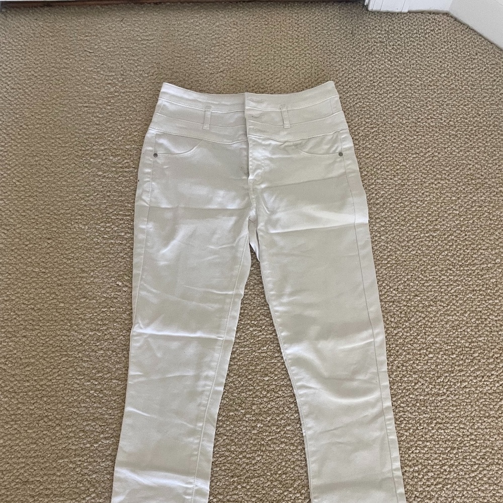 white jeans